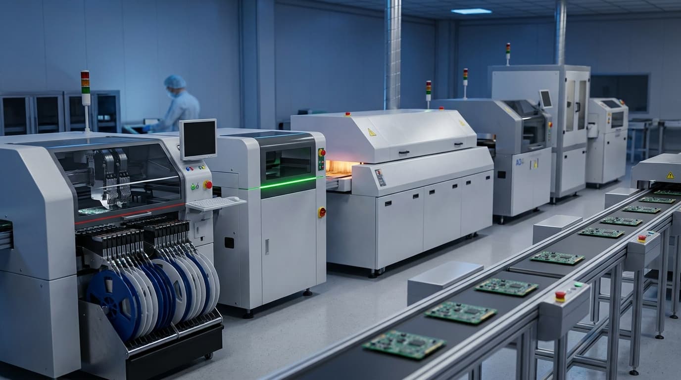 Equipments PCB manufacturing and electronics production