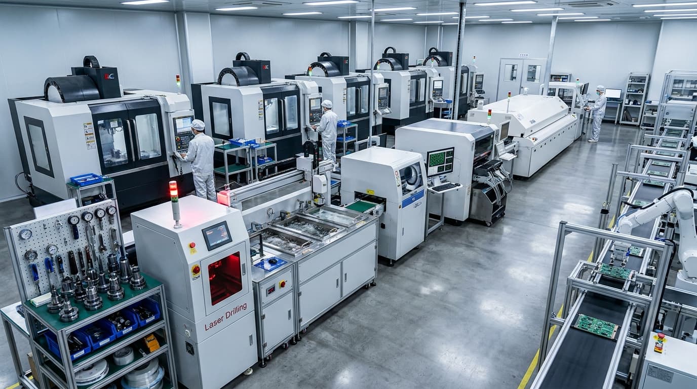 Equipments PCB manufacturing and electronics production
